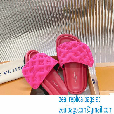 Louis Vuitton Pool Pillow Comfort Mules Monogram-embossed Technical Textile Fuchsia 2022 - Click Image to Close