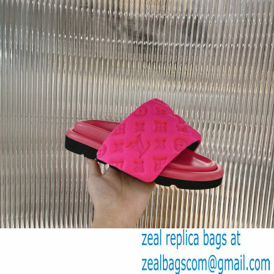 Louis Vuitton Pool Pillow Comfort Mules Monogram-embossed Technical Textile Fuchsia 2022