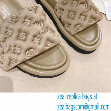 Louis Vuitton Pool Pillow Comfort Mules Monogram-embossed Technical Textile Kaki Green 2022