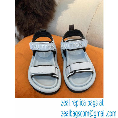 Louis Vuitton Pool Pillow Flat Comfort Sandals Light Blue 2022 - Click Image to Close