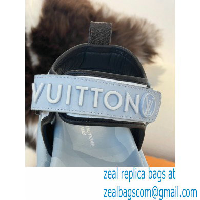 Louis Vuitton Pool Pillow Flat Comfort Sandals Light Blue 2022 - Click Image to Close