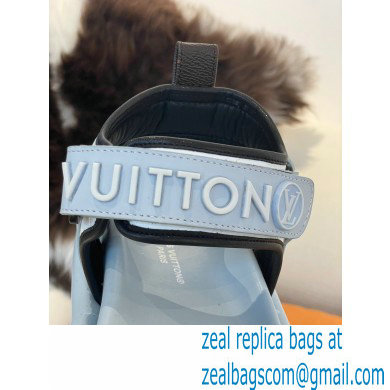 Louis Vuitton Pool Pillow Flat Comfort Sandals Light Blue 2022