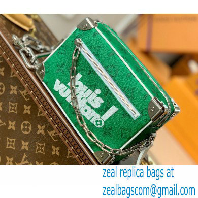 Louis Vuitton leather Mini Soft Trunk Bag Everyday LV M80816 Green