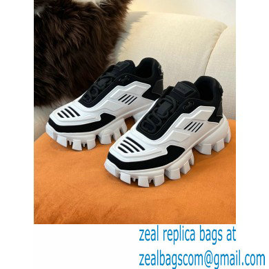 Prada Cloudbust Thunder Sneakers White/Black 2022 - Click Image to Close