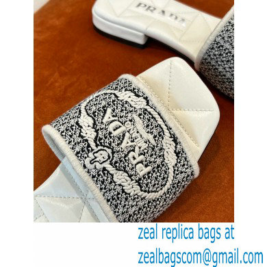 Prada Embroidered fabric slides 01 2022