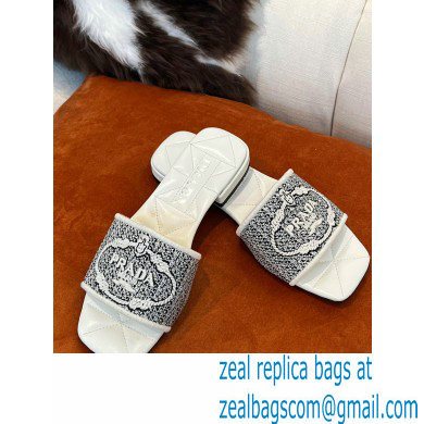 Prada Embroidered fabric slides 01 2022