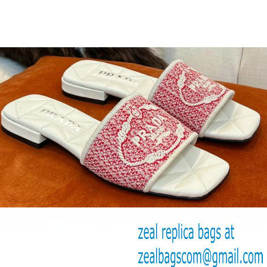 Prada Embroidered fabric slides 03 2022