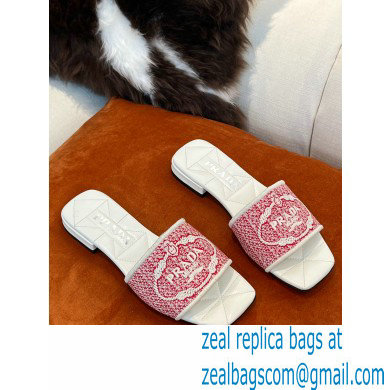 Prada Embroidered fabric slides 03 2022