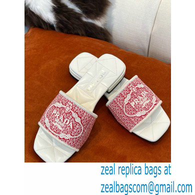 Prada Embroidered fabric slides 03 2022