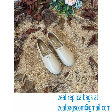 Prada Nappa Leather Espadrilles Beige 2022