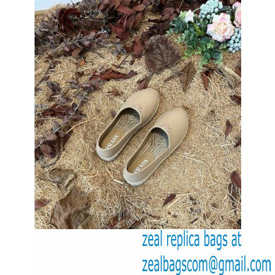 Prada Nappa Leather Espadrilles Beige 2022 - Click Image to Close