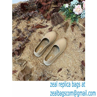 Prada Nappa Leather Espadrilles Beige 2022