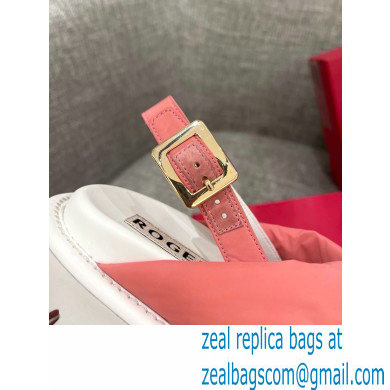Roger Vivier Viv' Winter Puffy Strass Buckle Sandals Pink 2022 - Click Image to Close