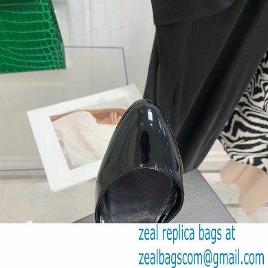 The Attico Heel 9.5cm Luz Slingbacks Patent Black 2022 - Click Image to Close