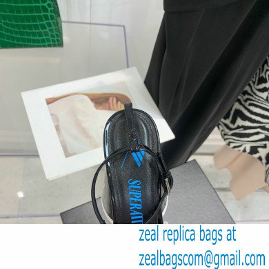 The Attico Heel 9.5cm Luz Slingbacks Patent Black 2022
