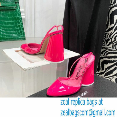 The Attico Heel 9.5cm Luz Slingbacks Patent Fuchsia 2022 - Click Image to Close