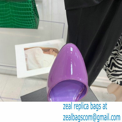 The Attico Heel 9.5cm Luz Slingbacks Patent Violet 2022 - Click Image to Close