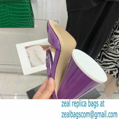 The Attico Heel 9.5cm Luz Slingbacks Patent Violet 2022