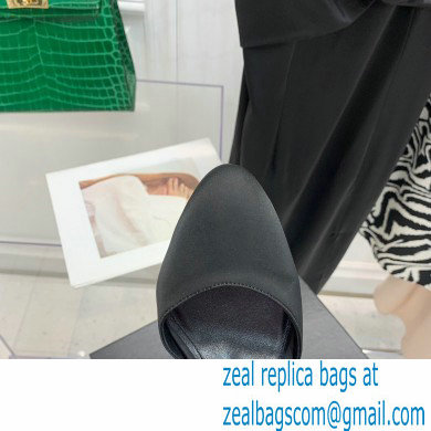 The Attico Heel 9.5cm Luz Slingbacks Satin Black 2022