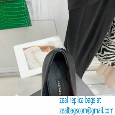 Versace Heel 10.5cm Crystal Medusa Pumps Calfskin Black 2022