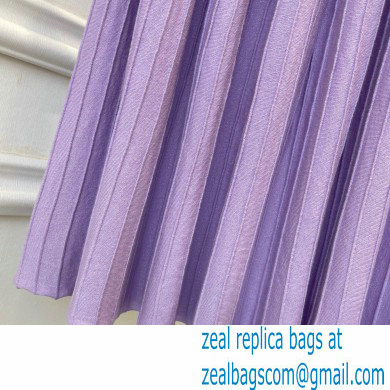 celine pleated skirt purple 2022