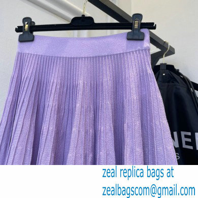 celine pleated skirt purple 2022