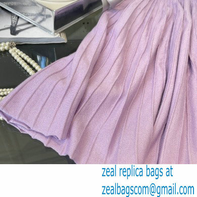 celine pleated skirt purple 2022