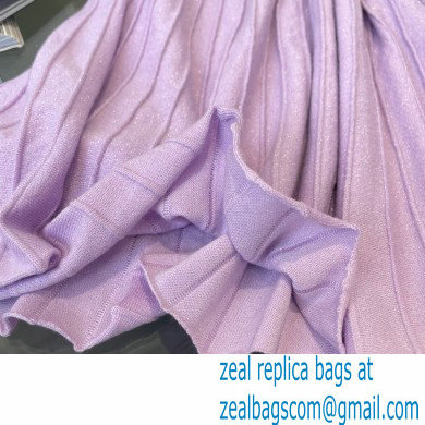 celine pleated skirt purple 2022