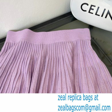 celine pleated skirt purple 2022