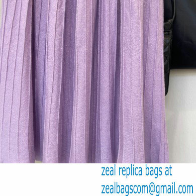 celine pleated skirt purple 2022