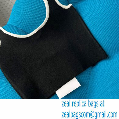 chanel logo printed black vest 2022
