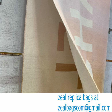 chanel logo printed cashmere scarf beige 2022