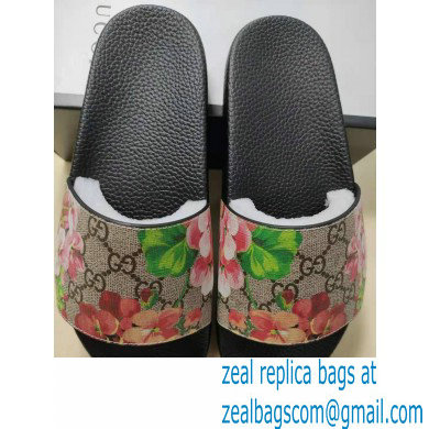 gucci lover's GG Blooms Supreme floral slide sandals - Click Image to Close