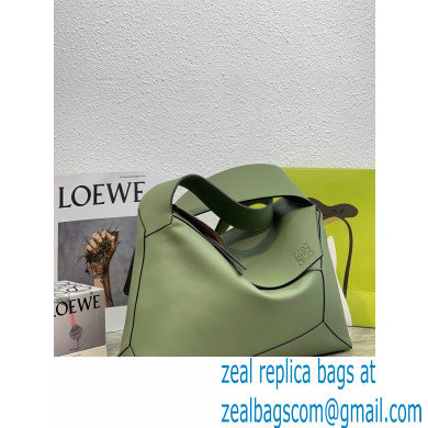 loewe LARGE Puzzle Hobo bag in nappa calfskin Avocado Green