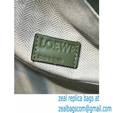 loewe LARGE Puzzle Hobo bag in nappa calfskin Avocado Green