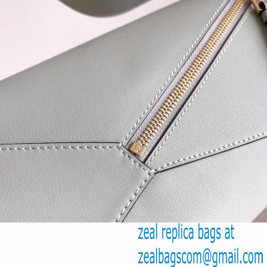 loewe Puzzle Hobo bag in nappa calfskin Linen Blue