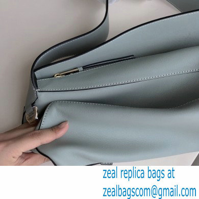 loewe Puzzle Hobo bag in nappa calfskin Linen Blue