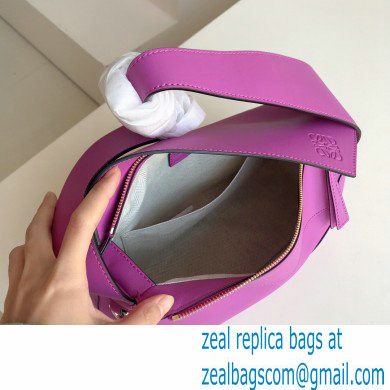 loewe Puzzle Hobo bag in nappa calfskin bright purple