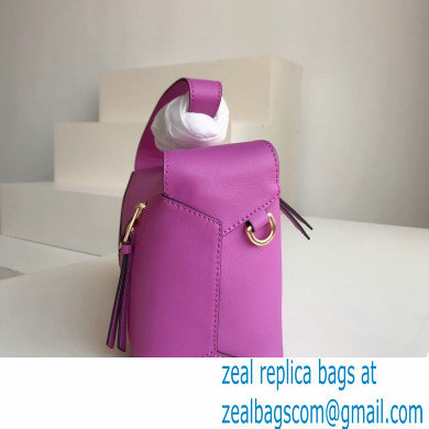 loewe Puzzle Hobo bag in nappa calfskin bright purple
