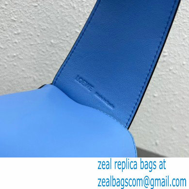 loewe Puzzle Hobo bag in nappa calfskin celestine blue