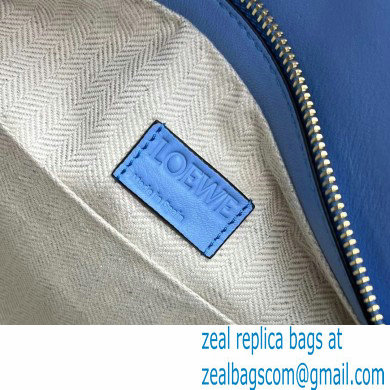 loewe Puzzle Hobo bag in nappa calfskin celestine blue