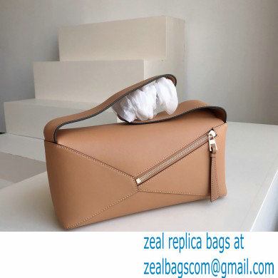 loewe Puzzle Hobo bag in nappa calfskin warm desert