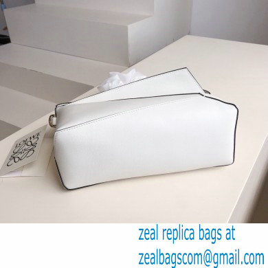 loewe Puzzle Hobo bag in nappa calfskin white - Click Image to Close