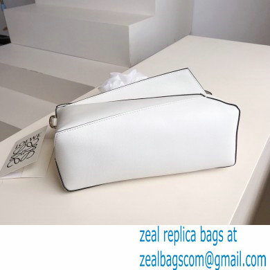 loewe Puzzle Hobo bag in nappa calfskin white