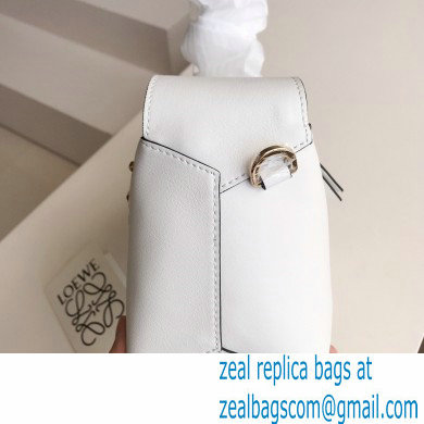 loewe Puzzle Hobo bag in nappa calfskin white