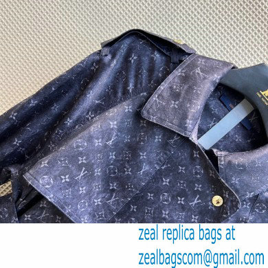 louis vuitton monogram wrap coat blue 2022 - Click Image to Close