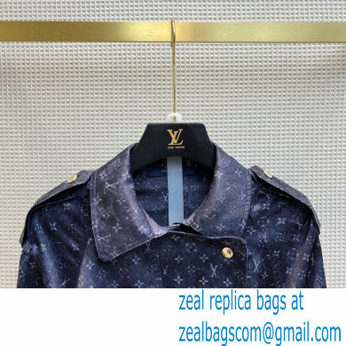 louis vuitton monogram wrap coat blue 2022