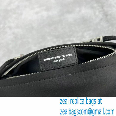 Alexander Wang Marquess Micro Bag In Satin Black 2022 - Click Image to Close