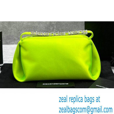 Alexander Wang Marquess Micro Bag In Satin Green 2022