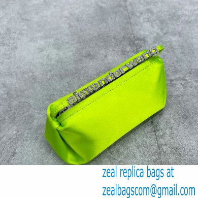 Alexander Wang Marquess Micro Bag In Satin Green 2022